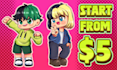 draw cute anime chibi character