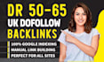 create UK backlinks high da dofollow contextual link building
