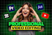 do professional video editing