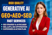 rank your website on ai with answer and generative engine optimization geo, aeo