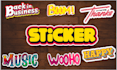 custom typography sticker designs for you