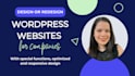 design or redesign wordpress web page