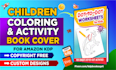 create amazon kdp book cover design, low content kids book cover