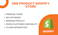 create one product automated shopify dropshipping store
