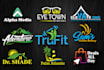 create a modern business logo design with copyrights and free vector file