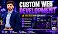 develop a custom website, web application, saas or dashboard