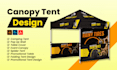 design canopy tent, backdrop and roll up banner in 24 hours