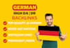 do german SEO linkbuilding germany dofollow high da de backlinks