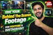 professionally edit behind the scenes bts footage for youtube and instgram