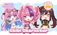 draw chibi art character for pfp, vtuber, emotes and kawaii