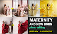 do maternity and new born photo editing