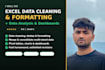 do excel data cleaning and formatting, excel data analysis