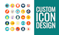 design sleek custom iconography