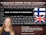 translate your finnish text professionally