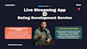 build music streaming app, ott app, live streaming  app, dating app