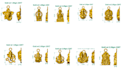 gold pendant combo 1 to 10