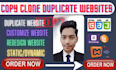 create, copy clone website in HTML CSS js,boostrap