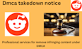 remove leaked and pirated content from reddit under dmca