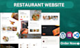 create a professional grocery, personal chef, catering, and restaurant website