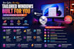 generate customize iso, image of windows 10, 11 unattended