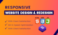 design and redesign high quality website with HTML, CSS, js and bootstrap
