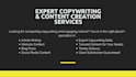 do your copywriting and content creation