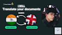 translate your documents in hindi and english