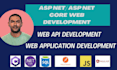 develop asp net core mvc web application or web api