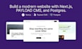 build a modern website with nextjs, payload cms, postgres