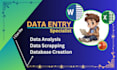 do data entry in low price and create databases in excel