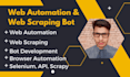 do python scripting, web automation, data scraping