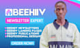 setup beehiiv substack newsletter beehive landing page  beehiiv substack post