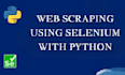 perform web scraping on any website utilizing selenium