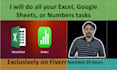 convert, automate, or fix custom excel spreadsheet, apple numbers, google sheets