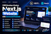 develop a custom next js website with advanced features