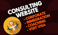 develop a consulting website within 24 hours
