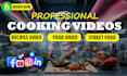 do professional youtube video editing, podcast, cooking, and vlog edits