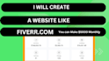 create a freelance micro site like fiverr you make huge profit every month