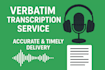 do professional transcription services for you