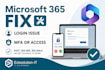 fix microsoft 365 login issues mfa or azure ad access fast