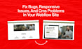 fix bugs, responsive issues, and cms problems in your webflow site