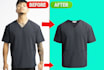 ghost mannequin, neck joint  clothing retouching service