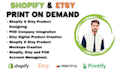 create print on demand shopify dropshipping website