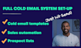 set up b2b lead generation, sales, prospecting, cold outreach systems in 4 days