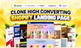 clone shopify landing page design with gempages, pagefly or shogun