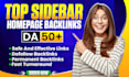 do sidebar blogroll premium homepage backlinks