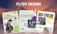 design a clean and modern flyer for marketing