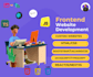 be your frontend web developer using HTML,CSS, bootstrap ,javascript and reactjs