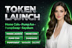 create token launch meme coin pumpfun pumpswap raydium solana evm