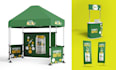 design canopy tent, table cover , backdrop and feather flag